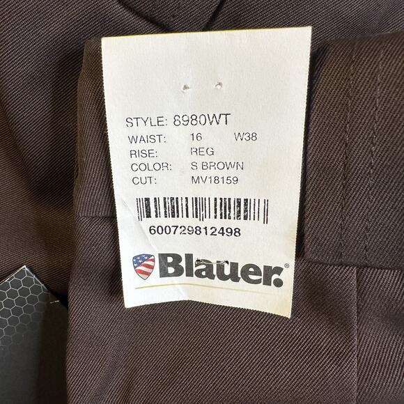 NEW MENS BLAUER 8980 CARGO POCKET RAYON POLYESTER PANTS BROWN 38X30 - Picture 10 of 11